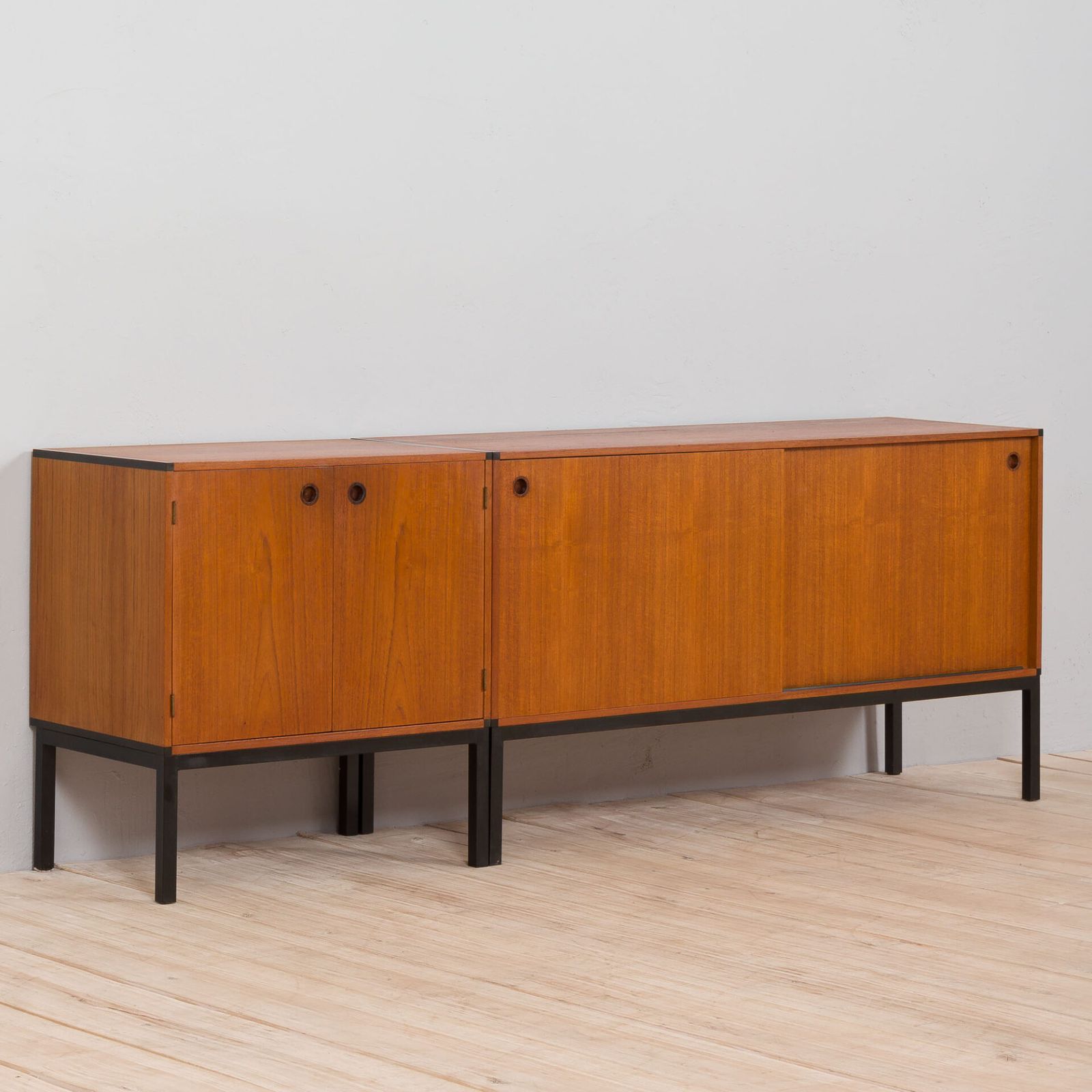 Set Of 2 Teak Credenzas By Aksel Kjersgaard Danish Sideboard, 1960s photo 2701.0