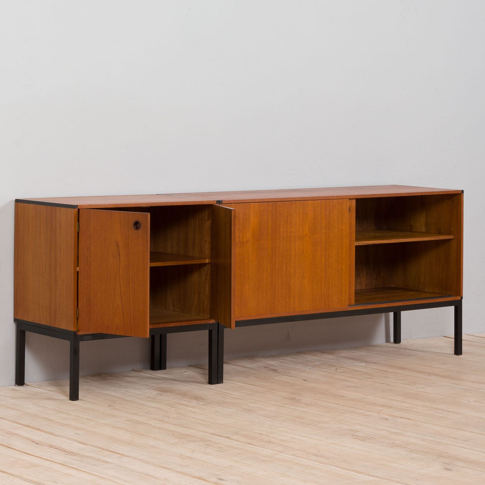 Set Of 2 Teak Credenzas By Aksel Kjersgaard Danish Sideboard, 1960s photo vinterior