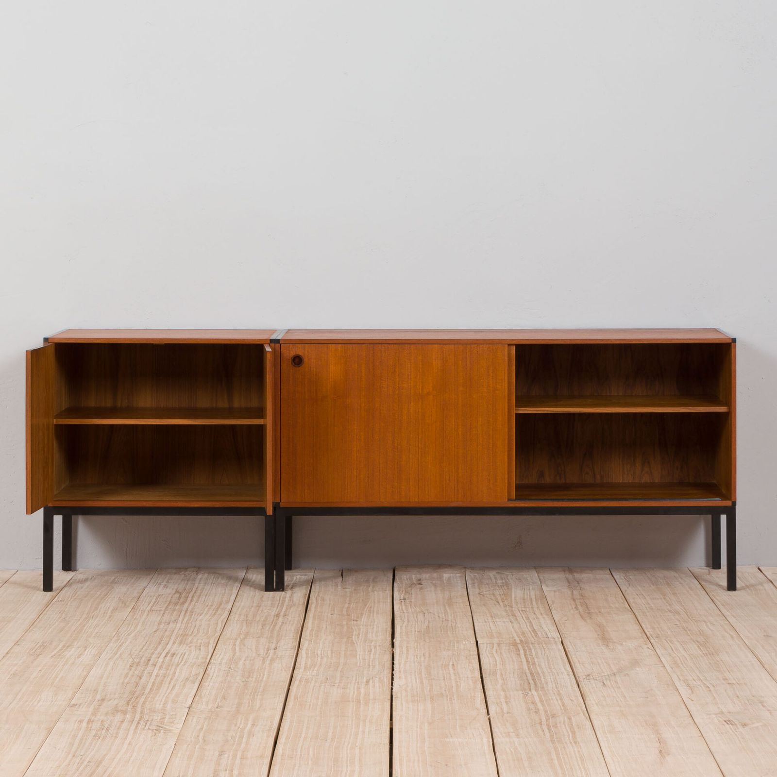 Set Of 2 Teak Credenzas By Aksel Kjersgaard Danish Sideboard, 1960s photo vintage