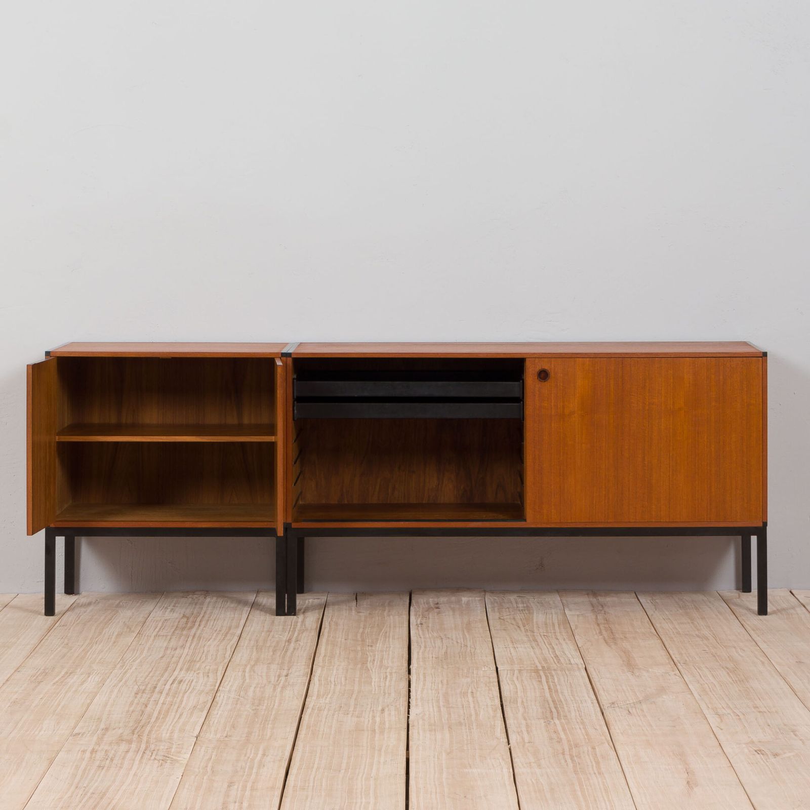 photo furniture Set Of 2 Teak Credenzas By Aksel Kjersgaard Danish Sideboard, 1960s