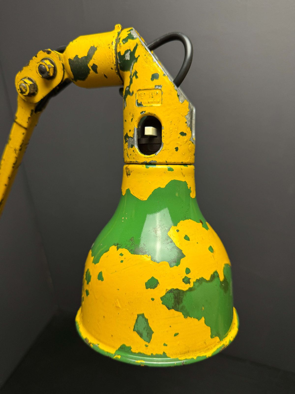 Large 1930s Industrial Wall Lamp By Mek Elek London photo Lighting
