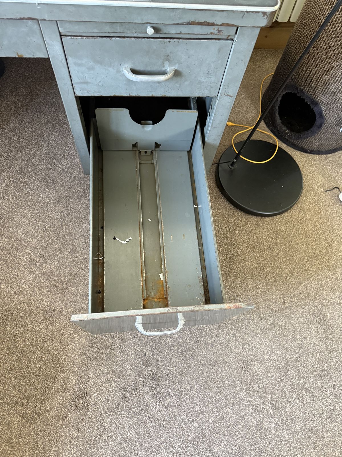 Metal Art Twin Pedestal Industrial Desk 1950s photo 650.0