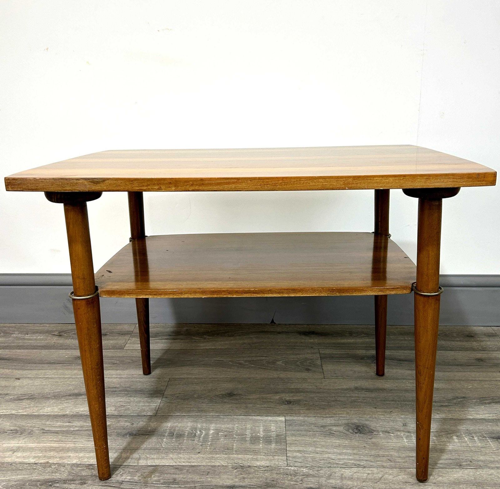 Stunning Mid Century Two Toned Teak Coffee Table With Magazine Shelf 50's/60's photo Furniture