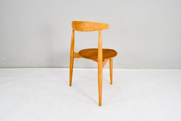 3428.0 Fh4103 Heart Dining Chairs By Hans Wegner For Fritz Hansen, Denmark, 1950s, Set Of 4 photo