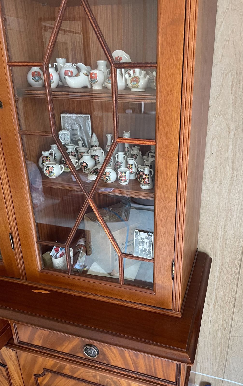 Craftsmen Made Reproduction Hardwood Bookcase / Display Cabinet photo Furniture