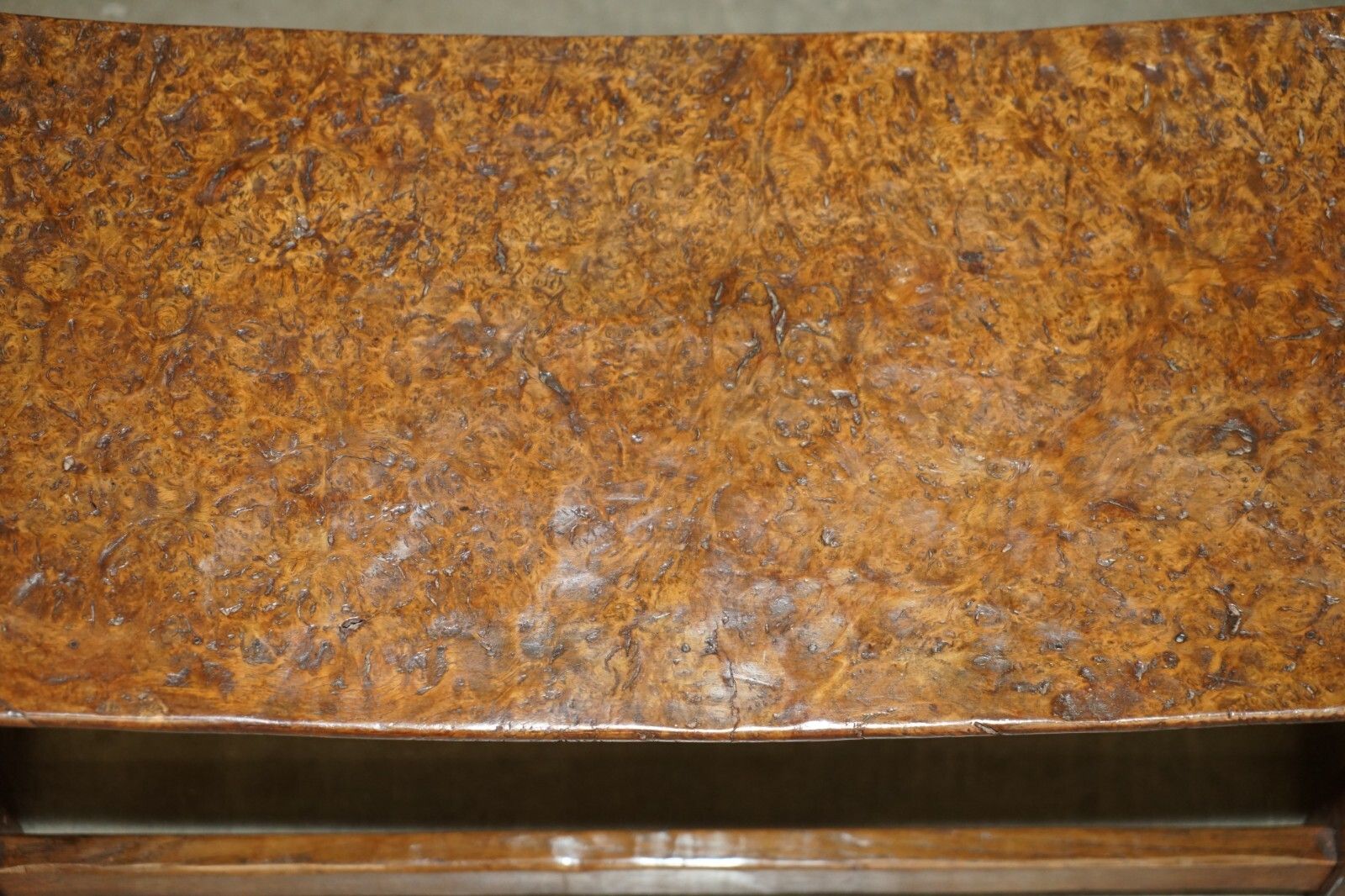 Important 1930's Burr Oak Robert Mouseman Thompson Stool With Period Curved Top photo vinterior
