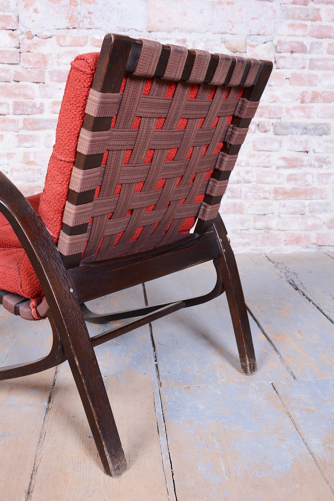 2150.0 Pair Of Restored Art Deco Armchairs, Designed By Jan Vaněk, Oak, Czech, 1940s photo