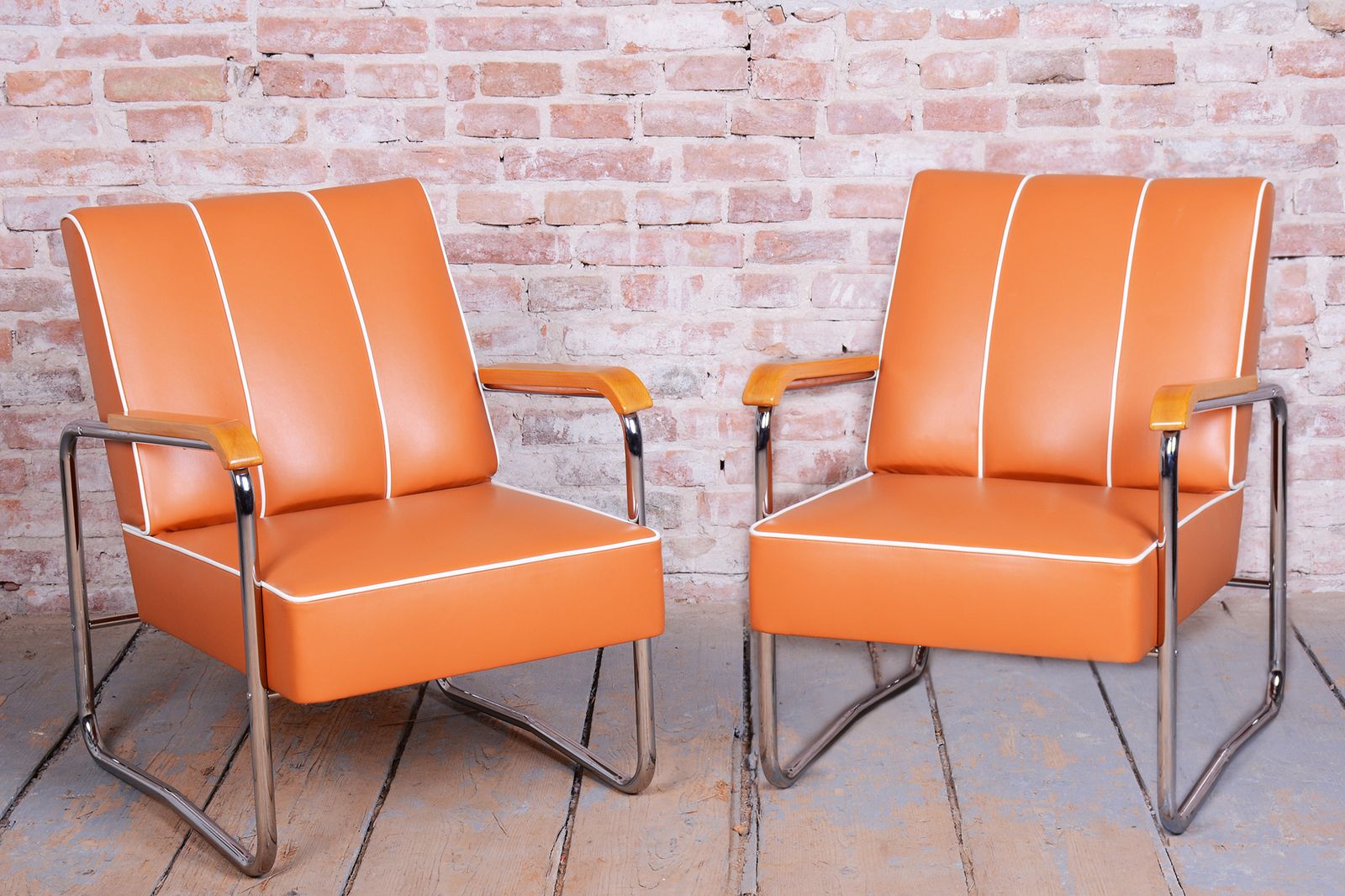 Pair Of Restored Bauhaus Armchairs, By K. Honzík For Vanický Praha, Czech, 1930s photo Furniture