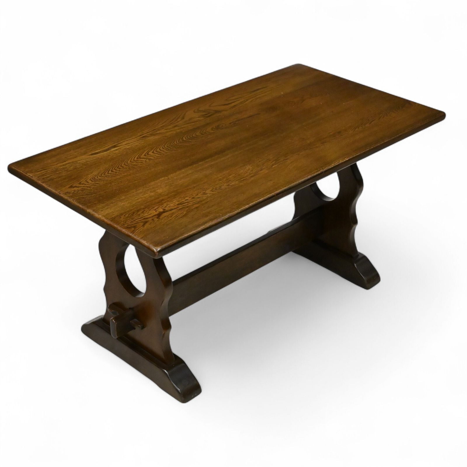 Large Oak Coffee Table Tudor Refectory Style Jaycee Free Uk Delivery photo Furniture