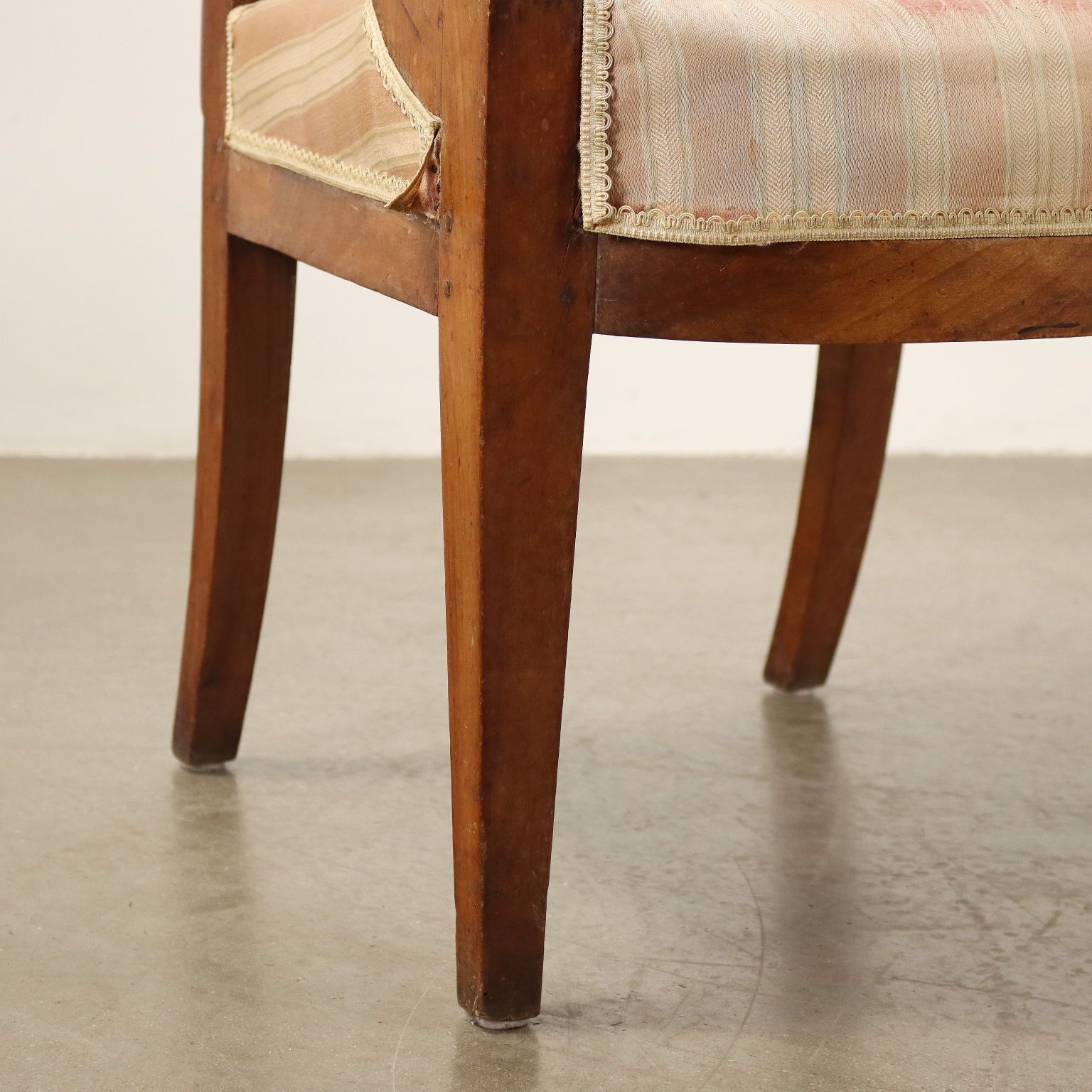 Antique Directoire Armchairs Cherrywood Fabric XVIII XIX Century photo buy