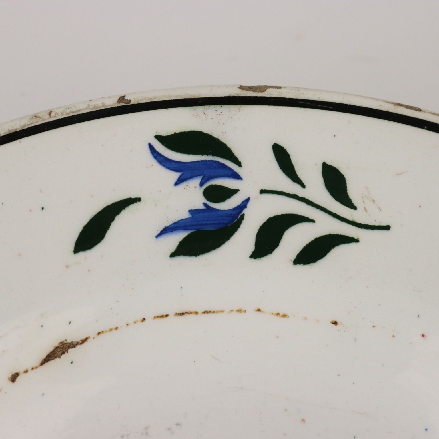 Antique Ceramic Plate Of French Manufacture Early XX Century photo Home Decor