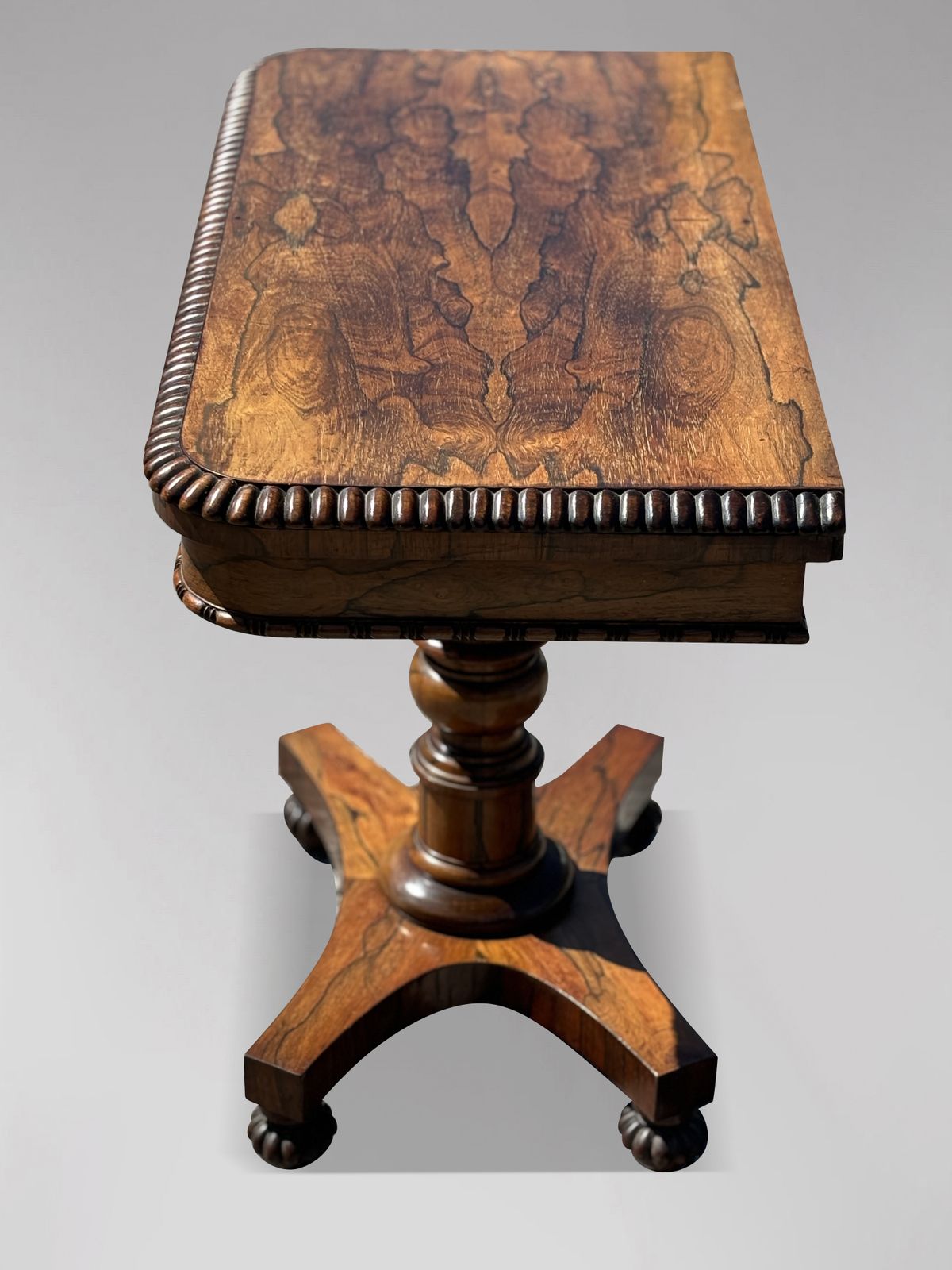 19th Century William IV Period Rosewood Fold Over Card Table photo vinterior