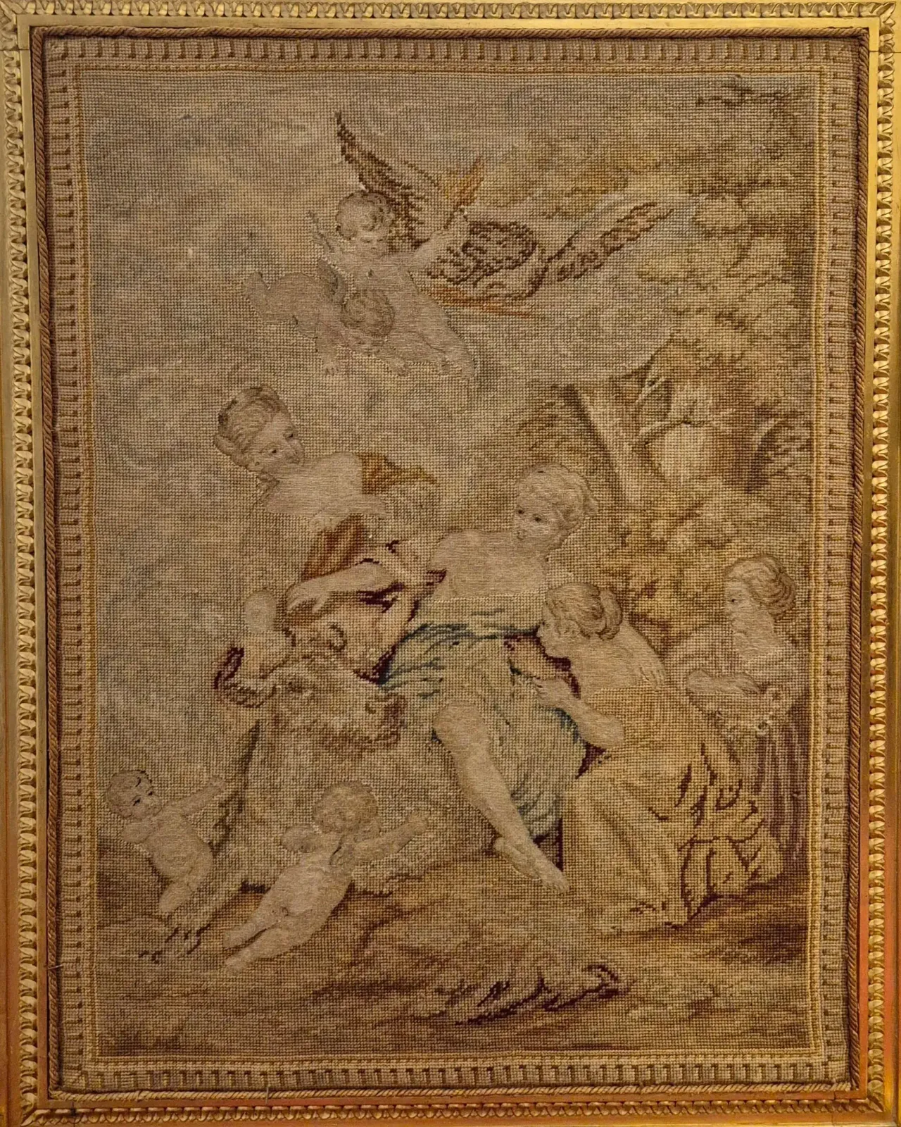 Louis XV Style Gilded Wood Firescreen, 19th Century photo Home Fixtures
