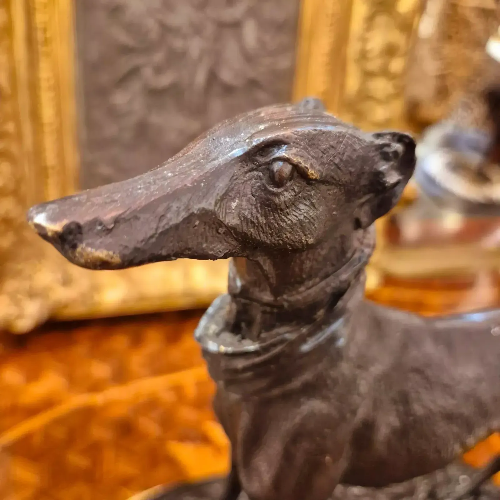 19th Century Statue Of A Greyhound In Bronze, In The Style Of Pierre Jules Mêne photo buy