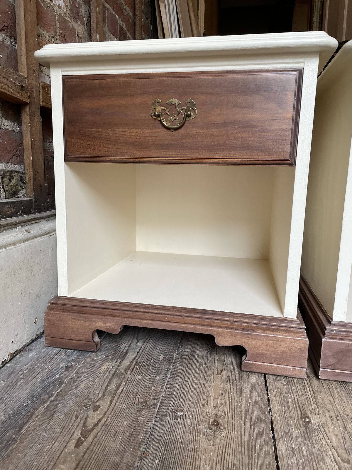 Pair Younger Bedside Tables Refinished photo for sale