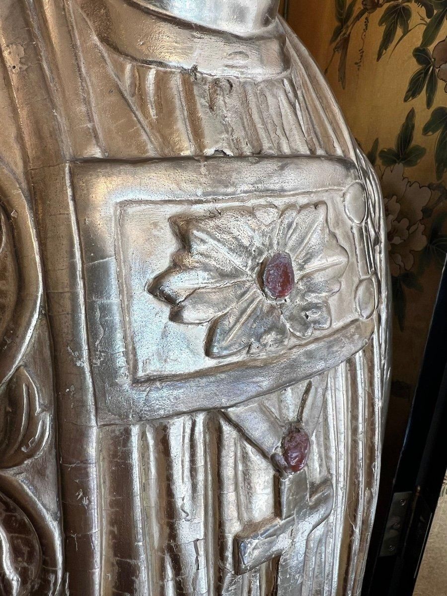 photo furniture Late 17th Century Reliquary Bust Of A Bishop In Gilded Wood
