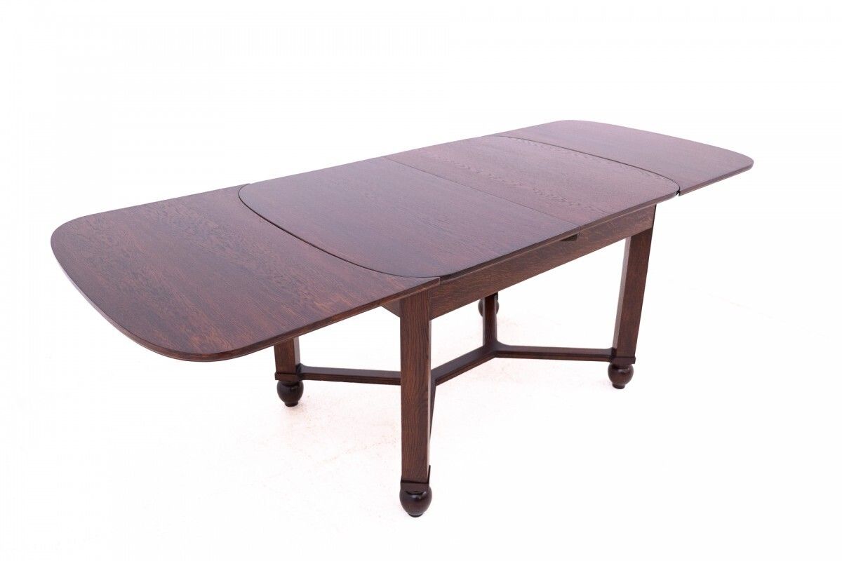 photo for sale Art Nouveau Table With Chairs From The 1930s, Poland. After Renovation.