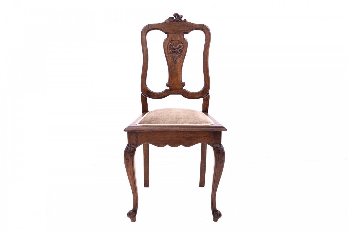 Set Of Six Antique Chairs From Around 1900, France. After Renovation. photo for sale