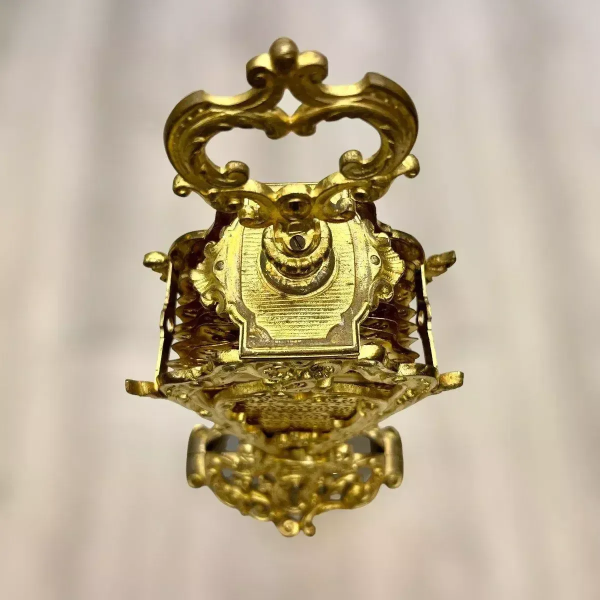 19th Century Fireplace Screen In Gilt Bronze photo vintage