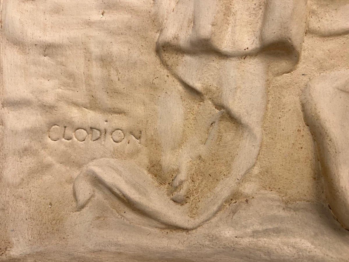 19th Century Framed Relief Sculpture, Inspired By The Style Of Clodion photo Art