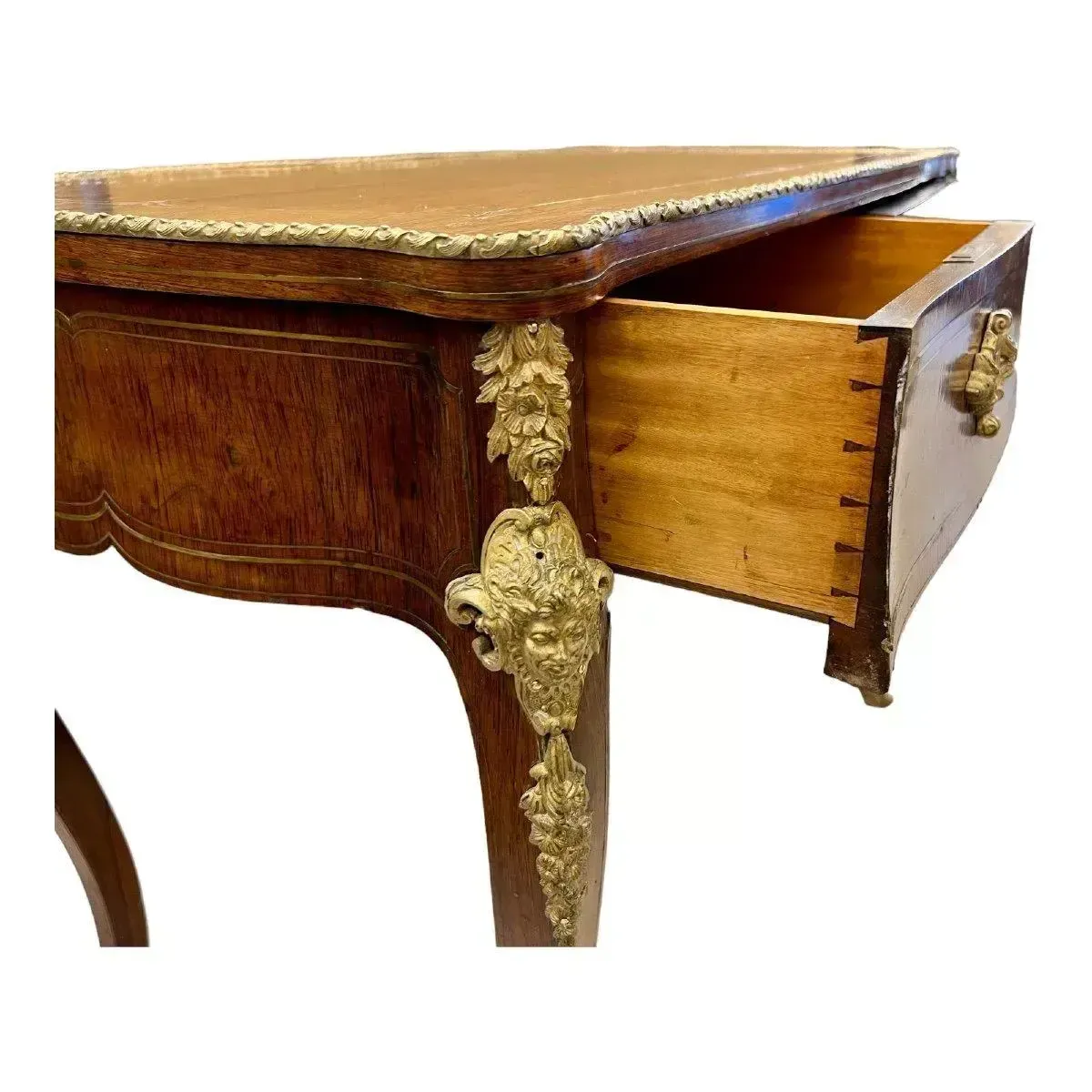 19th Century Transition Style Writing Desk From The Napoleon III Period photo vintage