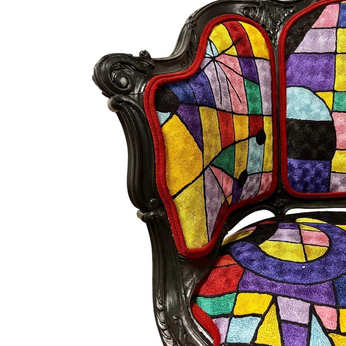 Reupholstered Napoleon III Bergere Chair, 19th Century photo Furniture