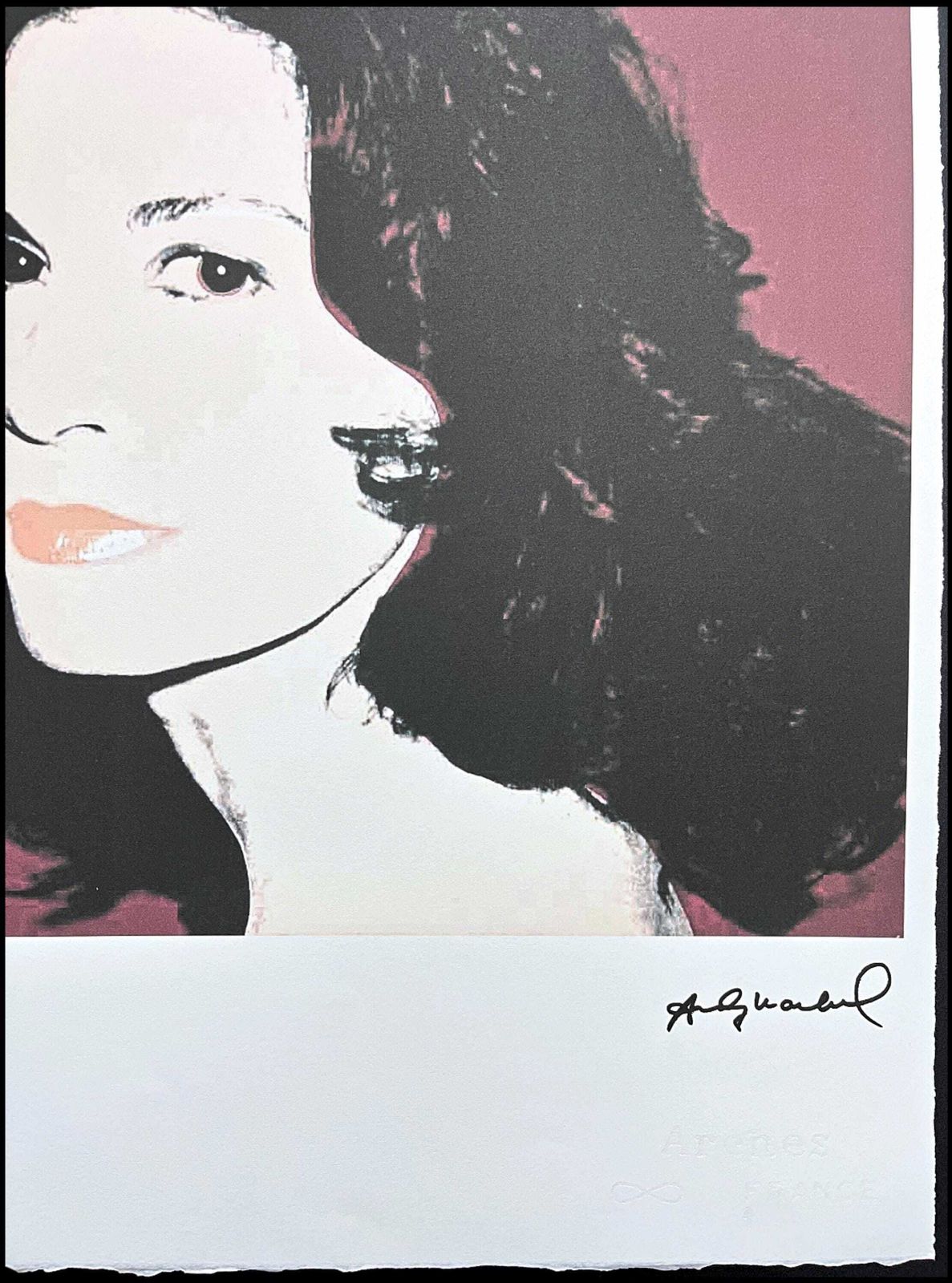 Andy Warhol  Florinda Bolkan   Signed, Numbered Edition Of 100, 38 X 56 Cm, Edition Leo Castelli photo Art