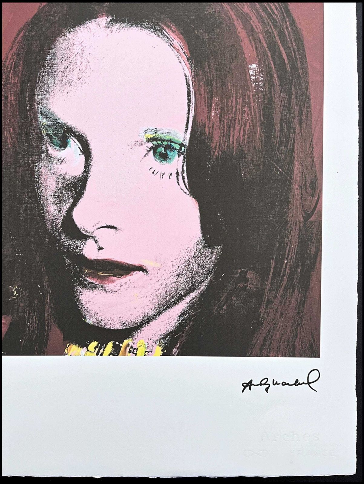 Andy Warhol   Sanda Brant   Signed, Numbered Edition Of 100, 38 X 56 Cm, Edition Leo Castelli photo Art