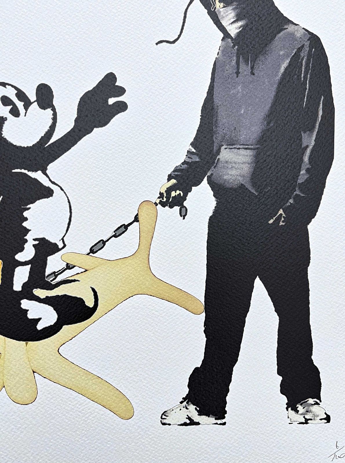 Death Nyc   Mickey, Balloon And Dog   Gesigneerd, Certificaat (Coa), Gelimiteerde Oplage, Datering, 32 X 45 Cm, #Deathnyc #Art #Giclée #Print #Signed photo Kunst
