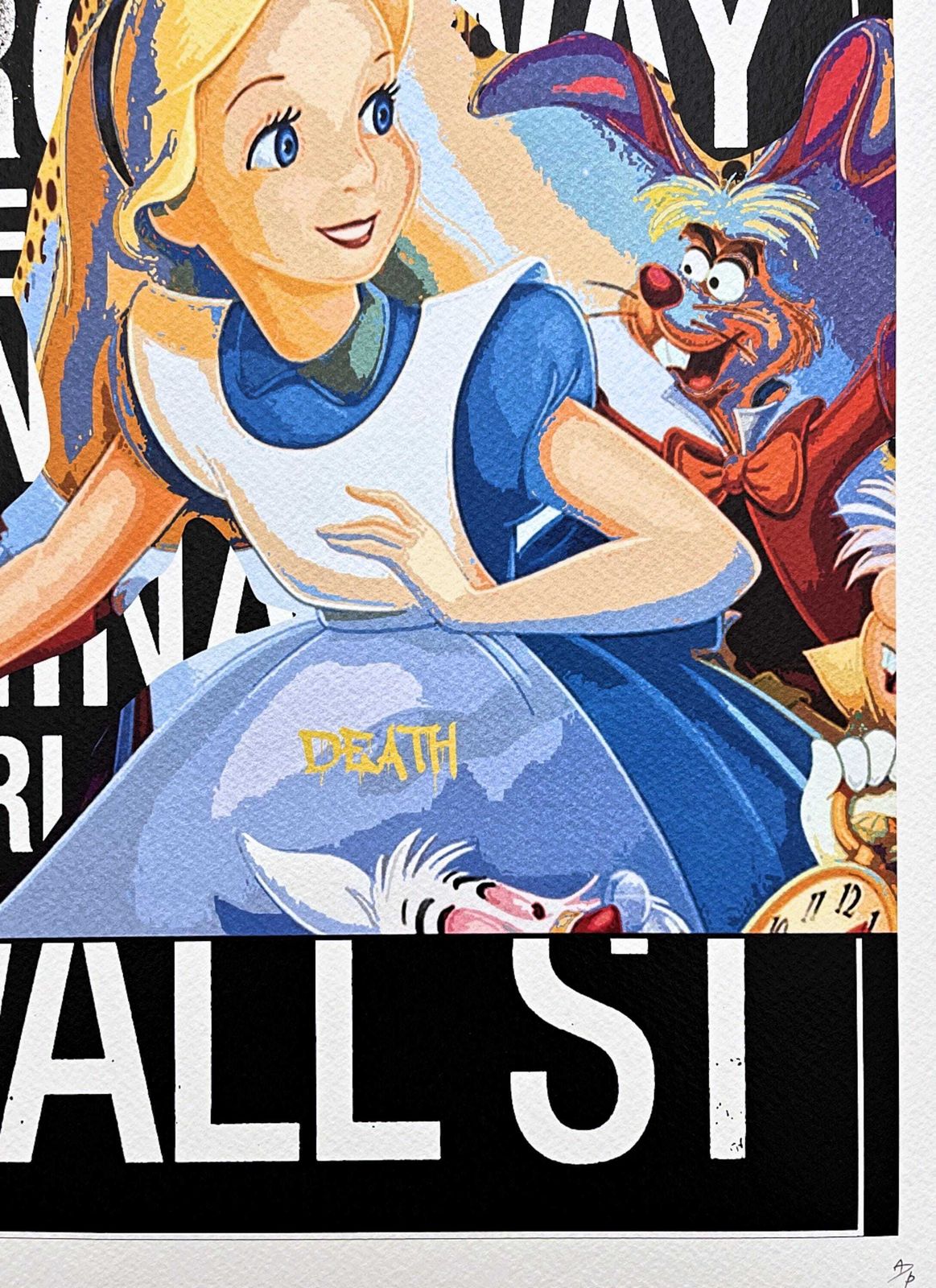 Death Nyc   Alice And Wall Street   Gesigneerd, Certificaat (Coa), Beperkte Oplage, Datering, 32 X 45 Cm, #Deathnyc #Art #Giclée photo Kunst