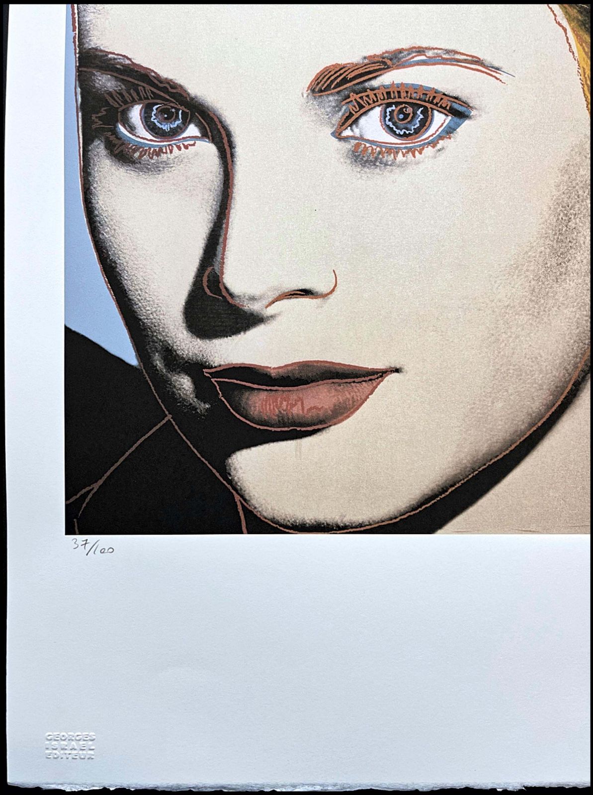 Andy Warhol (After)   Grace Kelly   Signed, Numbered Edition 37/100, 38 X 56 Cm, Edition Leo Castelli photo for sale