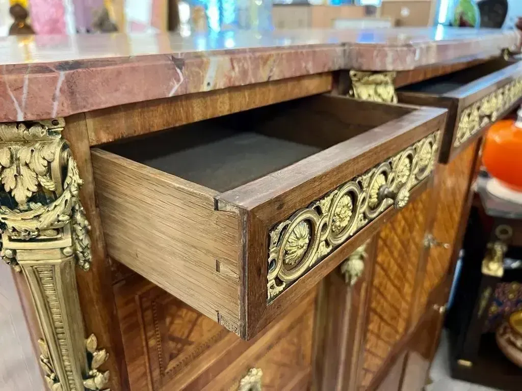 photo for sale Late 19th Century Louis XV Transition Style Cabinet