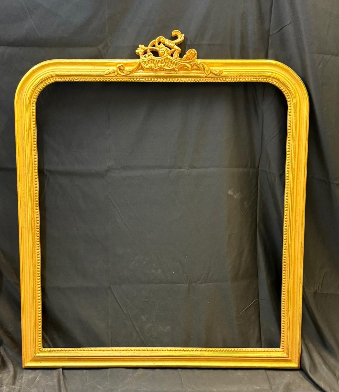 Pair Of French 19th Century Style Gilded Mirrors photo for sale