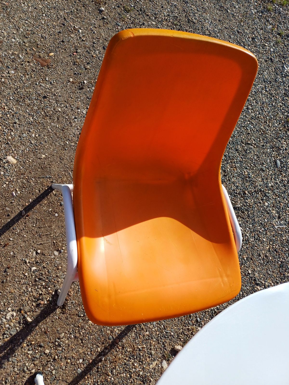 Vintage Iron And Plastic Garden Furniture photo for sale