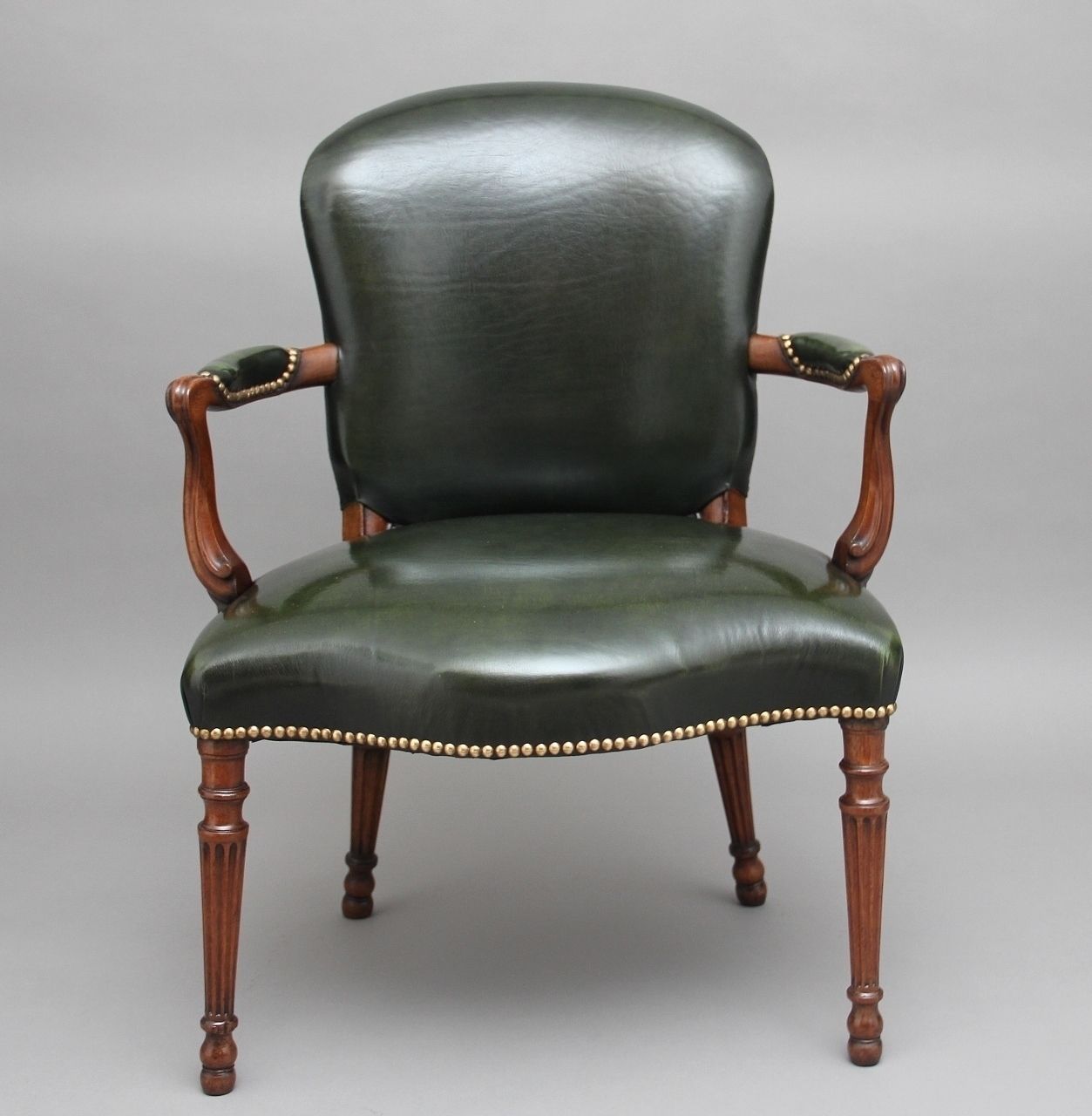 19th Century Mahogany Open Armchair photo furniture