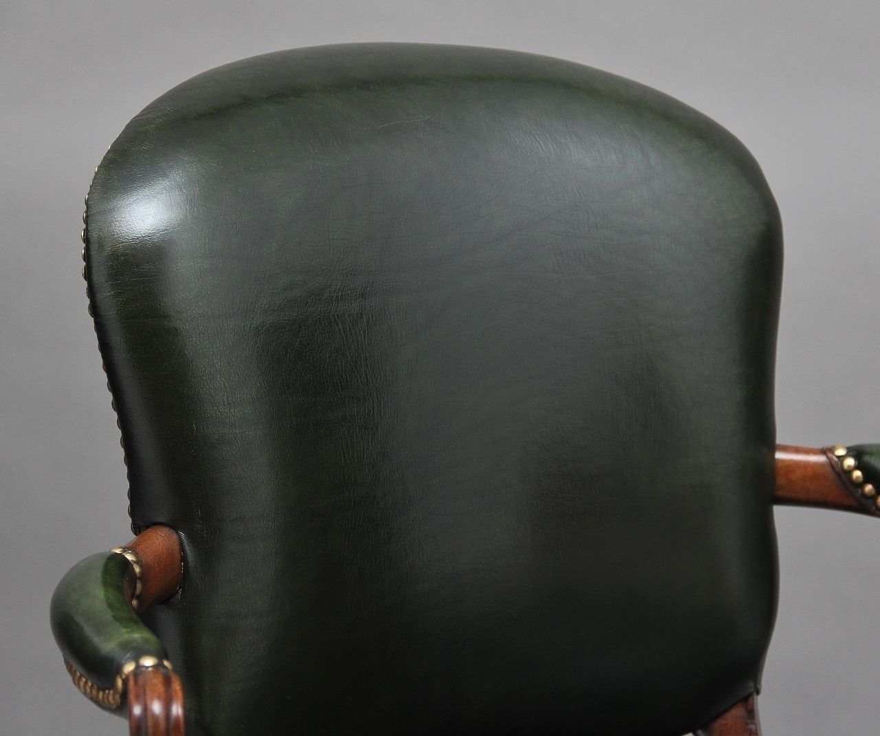 Furniture 19th Century Mahogany Open Armchair photo