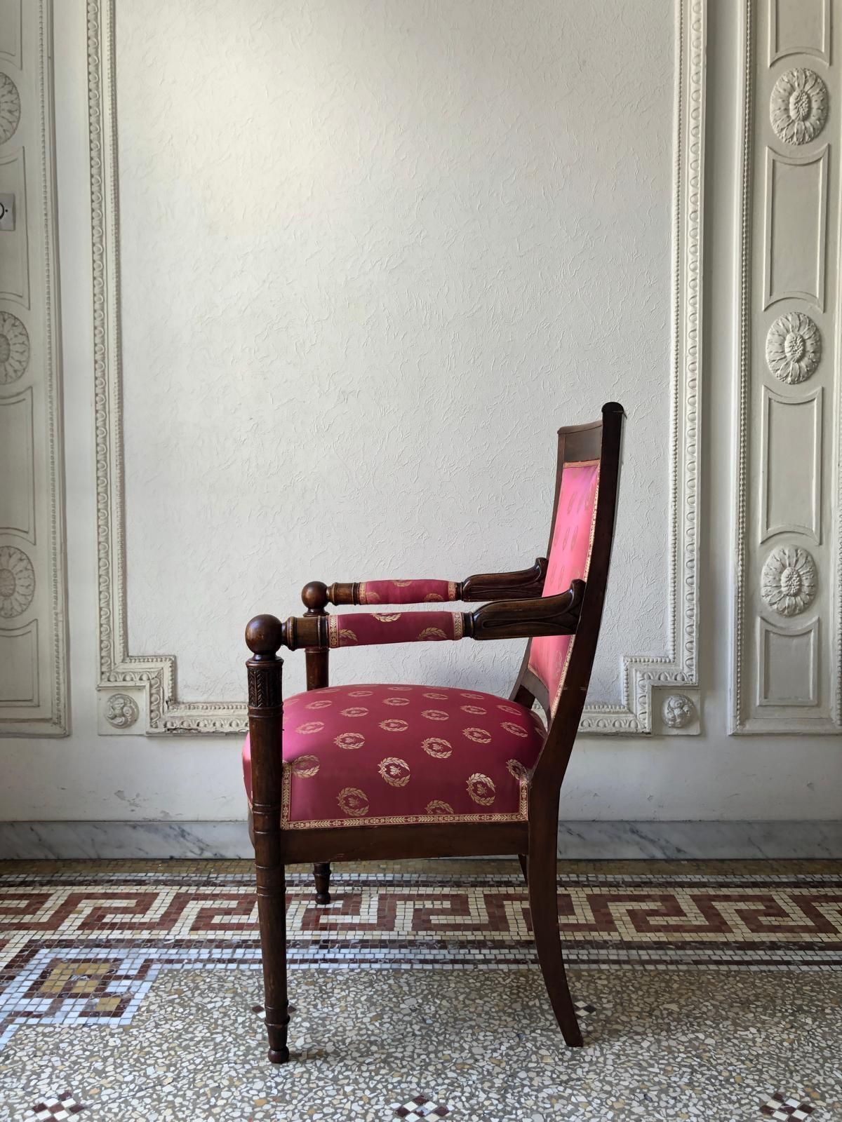 photo vinterior Pair Of 19th Century Armchairs From The Empire Period
