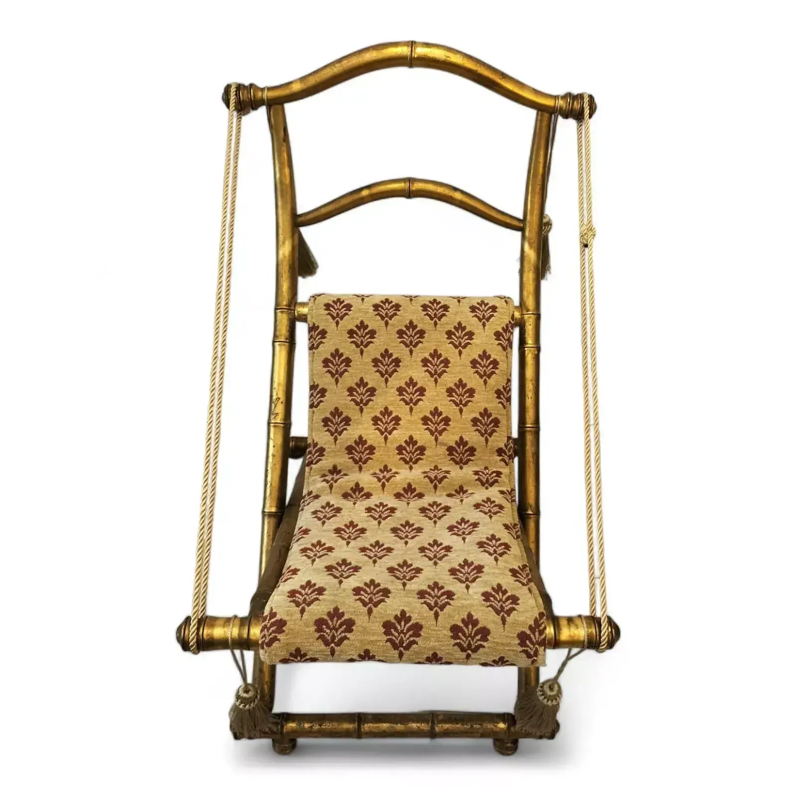 Rare 19th Century Folding Chair In Gilt Wood, Napoleon III Period photo furniture