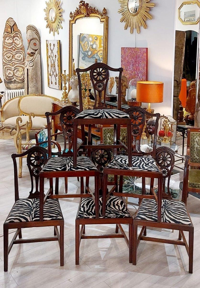 19th Century Set Of 6 Chairs From The Krieger House, Paris photo furniture