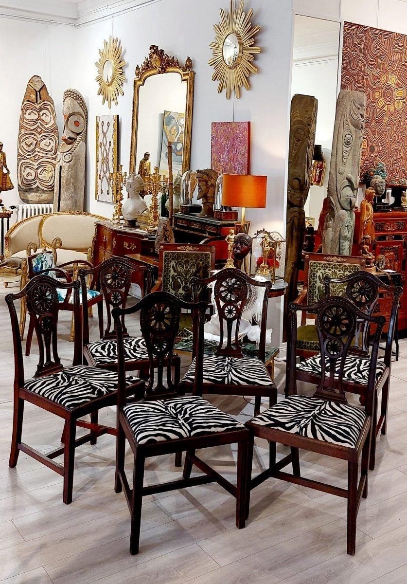 19th Century Set Of 6 Chairs From The Krieger House, Paris photo Furniture
