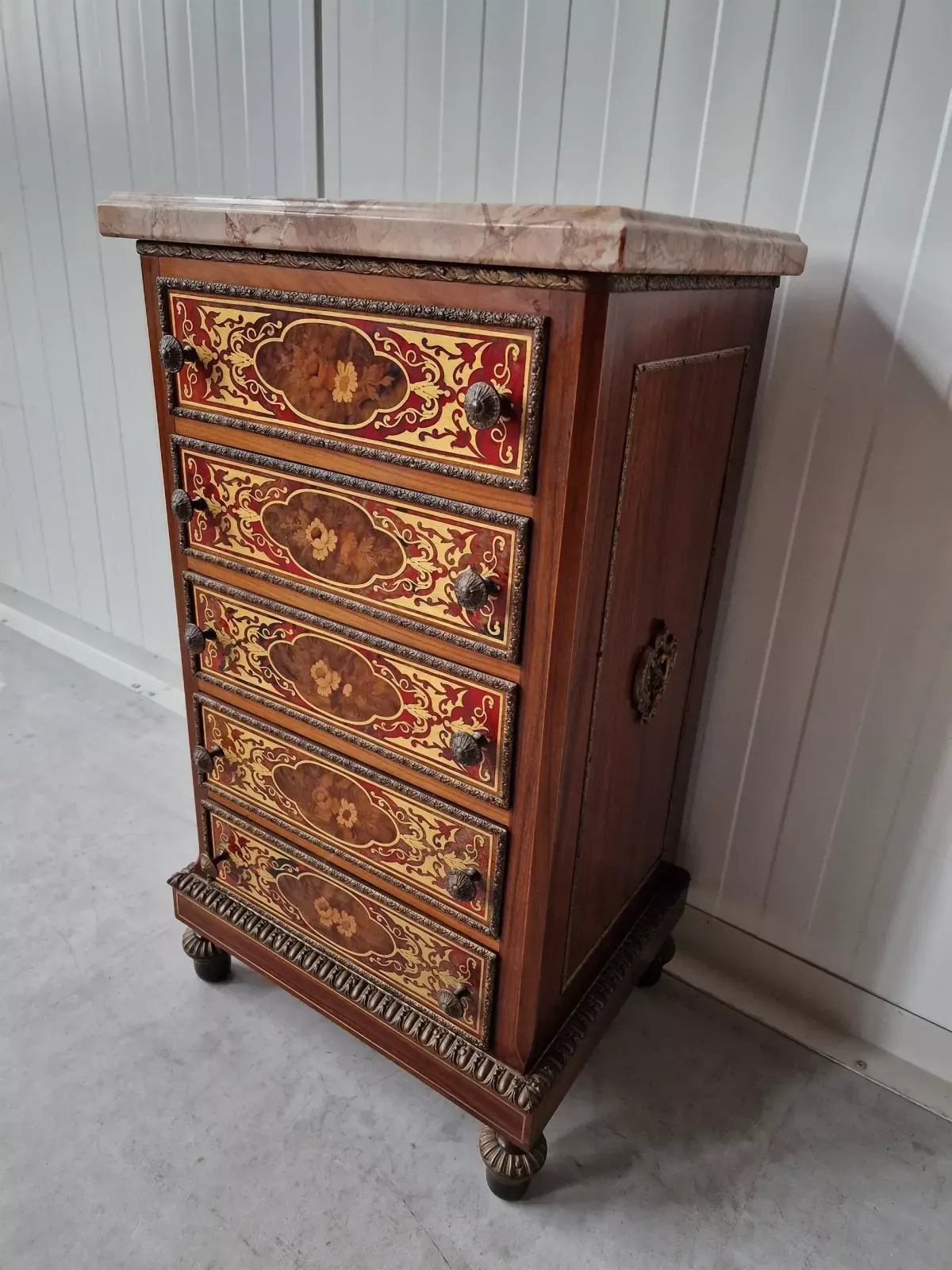 Boulle Style Chest Of Drawers, 1960s photo furniture