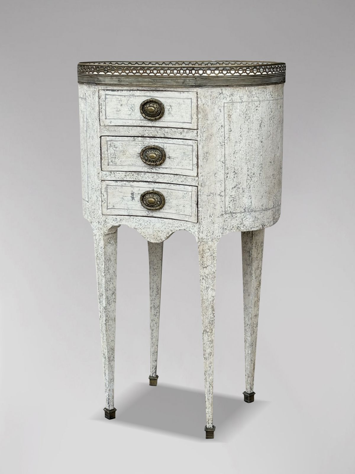 Early 20th Century French Louis XVI Style Painted Side Table photo for sale