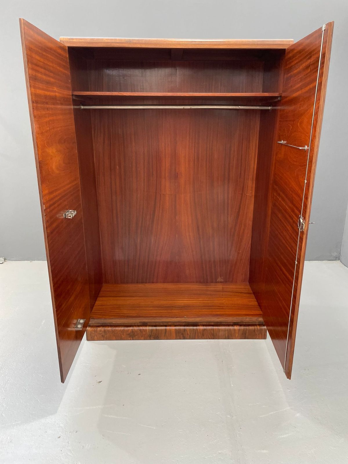 photo furniture Your20th Restored Walnut Veneer Wardrobe With Art Deco Influence, 1930s–1960s Rs. 147,700.00