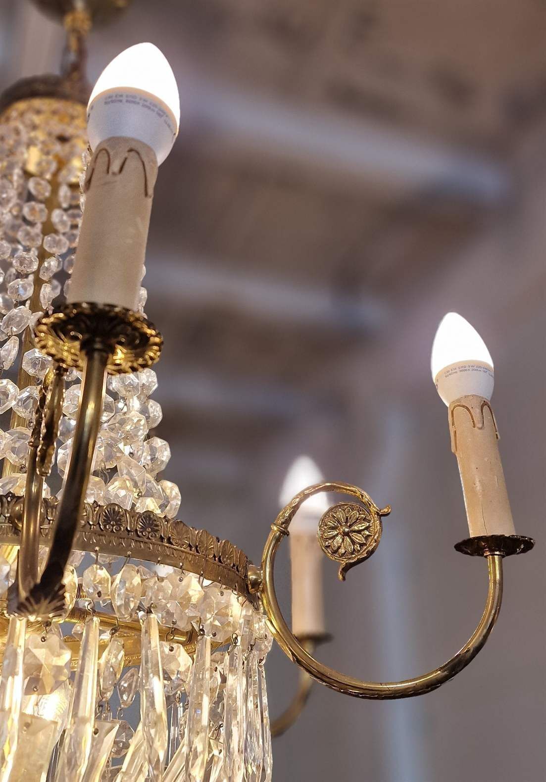 Luxurious Chandelier. France.1960s photo vinterior