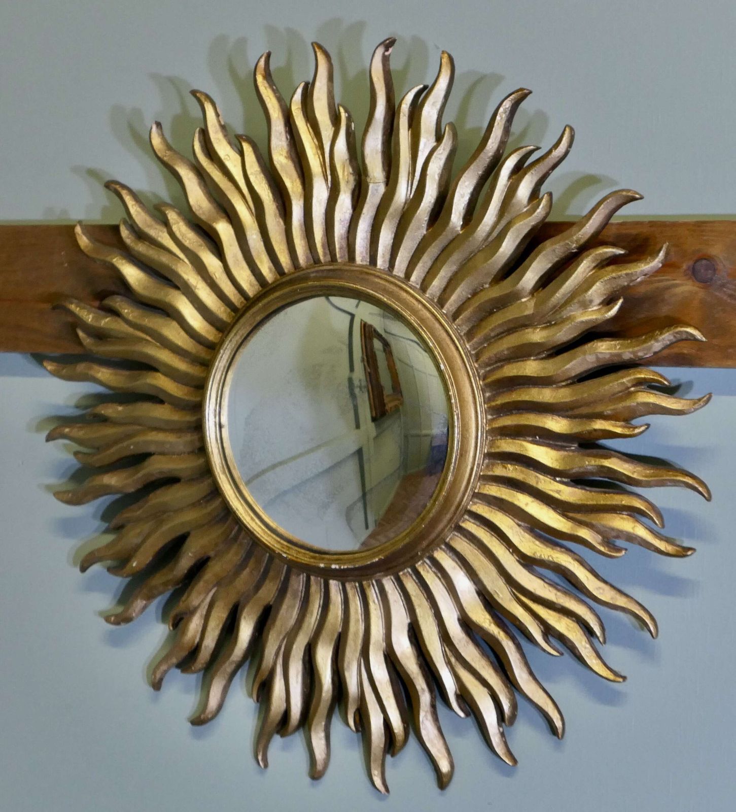 French Art Deco Style Sunburst Mirror photo for sale