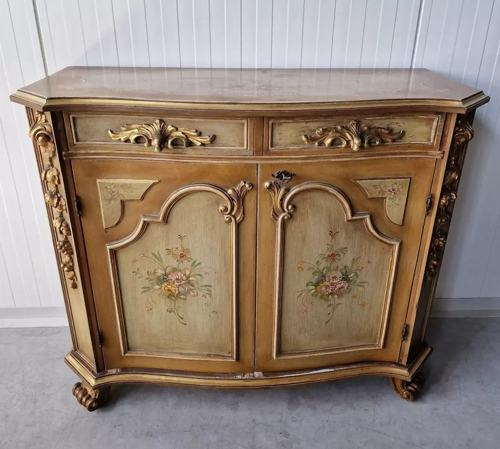 Nice Painted Cabinet, 1960s, Vintage photo for sale