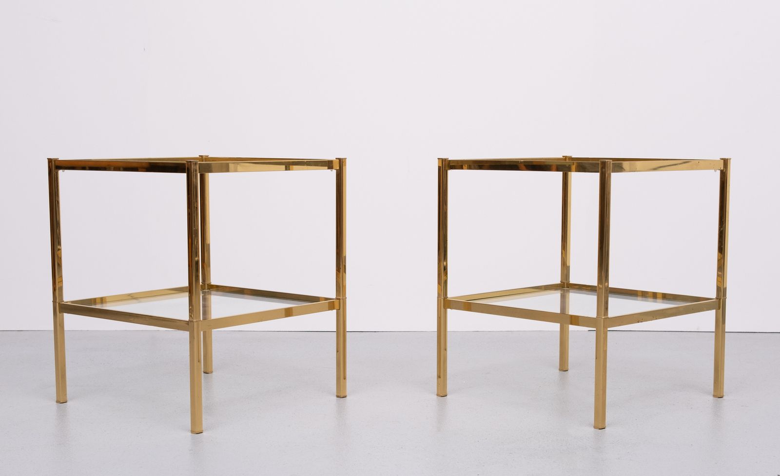 Brass Side Tables Attrib Maison Baguès 1970s France photo furniture
