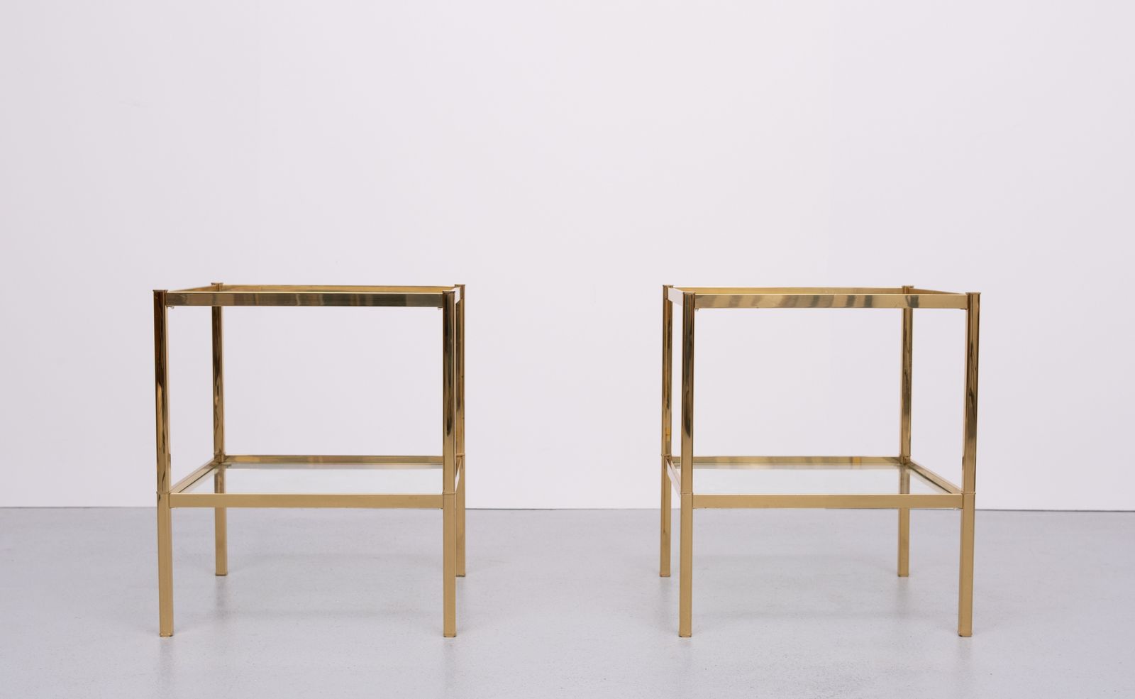 Brass Side Tables Attrib Maison Baguès 1970s France photo for sale