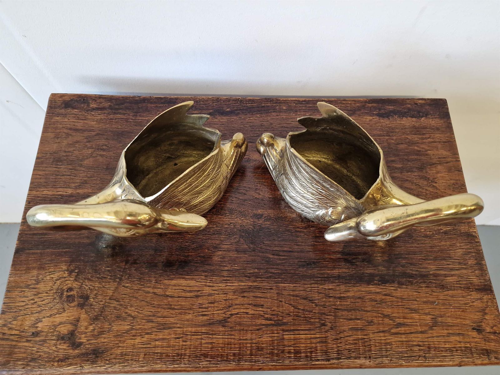 Pair Of Flower Pots "Swans", Mid 20th Century photo 160.0