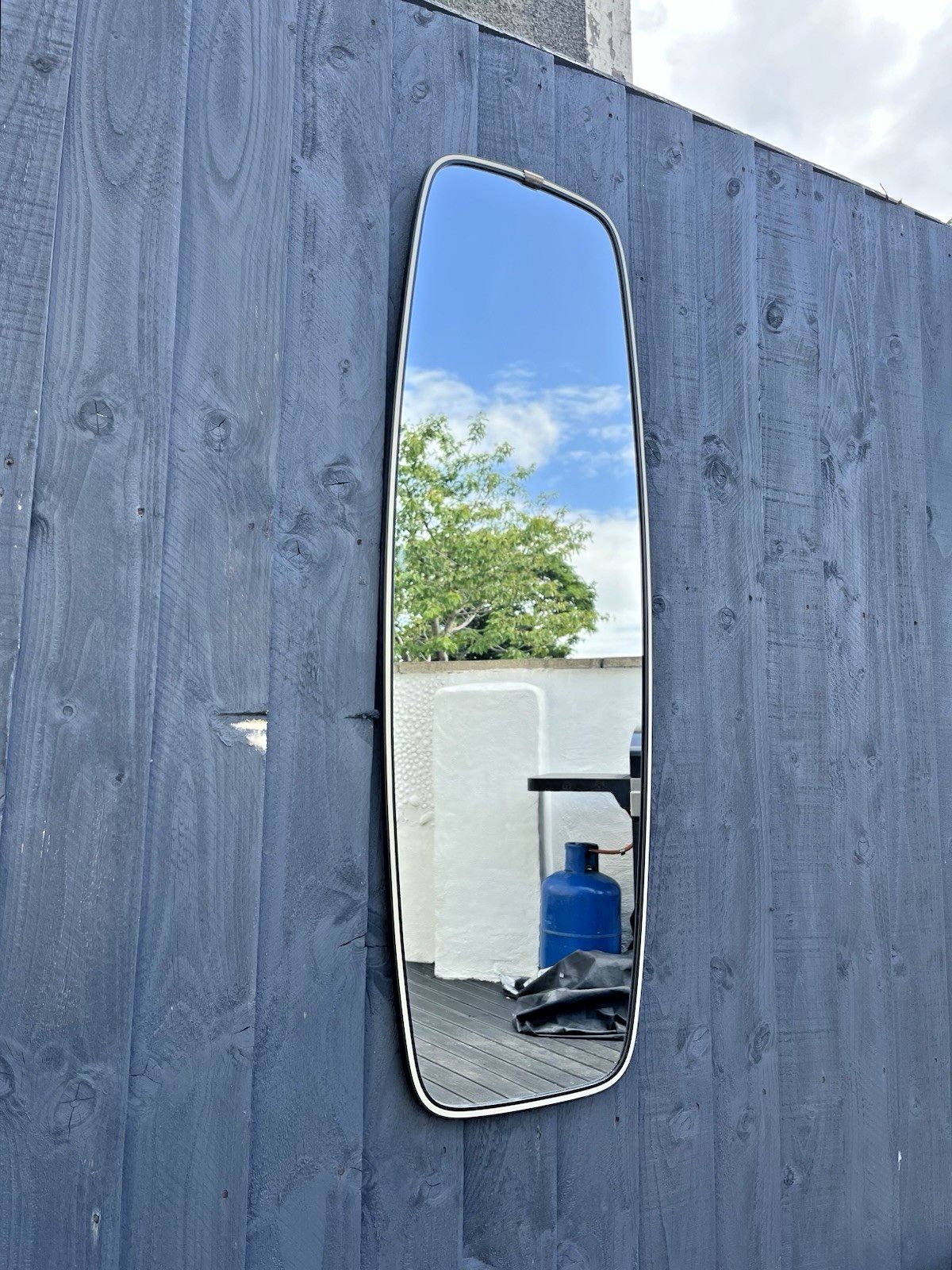 Mid Century Modern 50's West German Schonform Full Length Rockabilly Mirror 60's photo for sale
